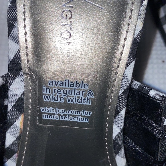 Worthington woman’s open toe plaid mules size 5.5 - Picture 10 of 12